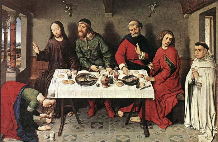 Dieric Bouts Christ in the House of Simon Sweden oil painting art